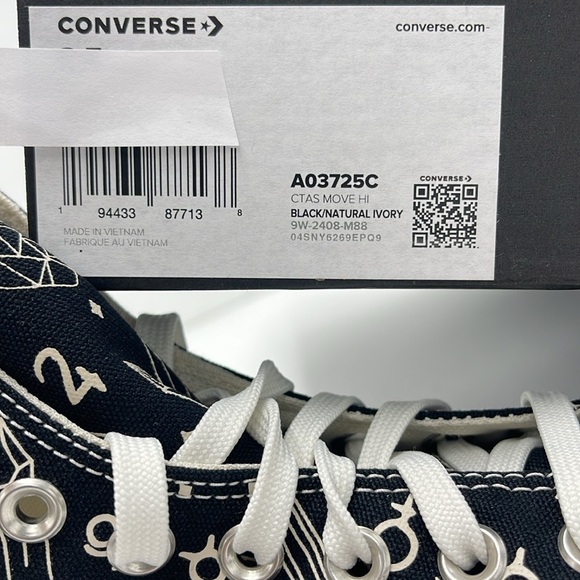 Converse WMNS CTAS MOVE HI
BLACK/NATURAL IVORY A03725C Platforms Sneakers - Picture 16 of 16